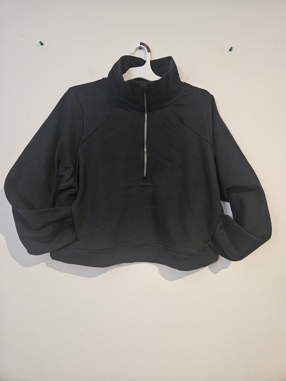 all in motion Black Half-Zip Funnel Neck Pullover Sweatshirt